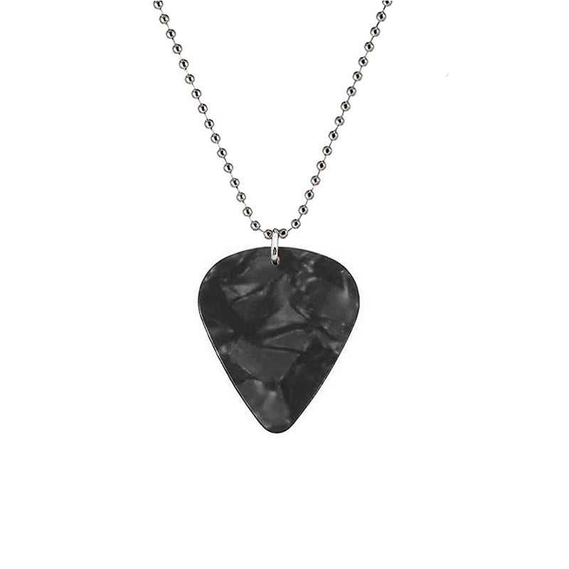 Explosive Hellfire Club Necklace for Men and Women Stranger Things Love Pendant Guitar Pick Necklace