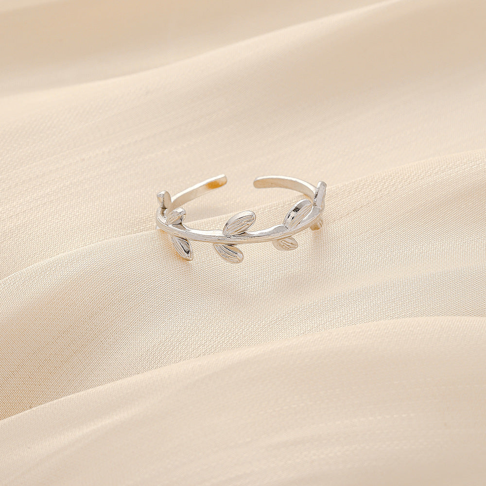 Fashion Simple Versatile Stainless Steel Ring Irregular Open Ring Ladies Ring Jewelry