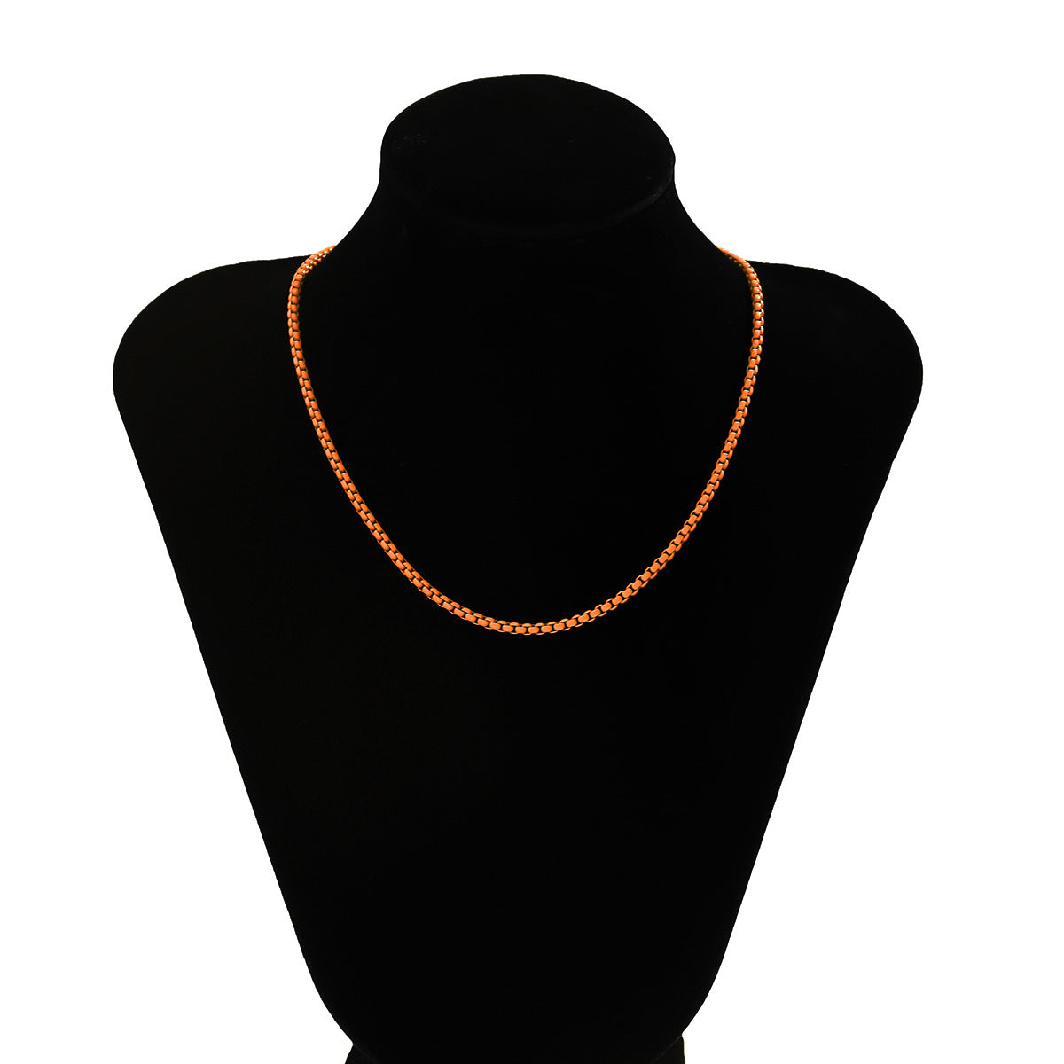 Jewelry Simple Geometric Handmade Versatile Necklace Punk Sweet Cool Color Single Layer Chain Necklace Female