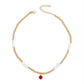 N154 Bohemian Ethnic Necklace CCB Beaded Leisure Vacation Necklace Simple Fashion Necklace Women