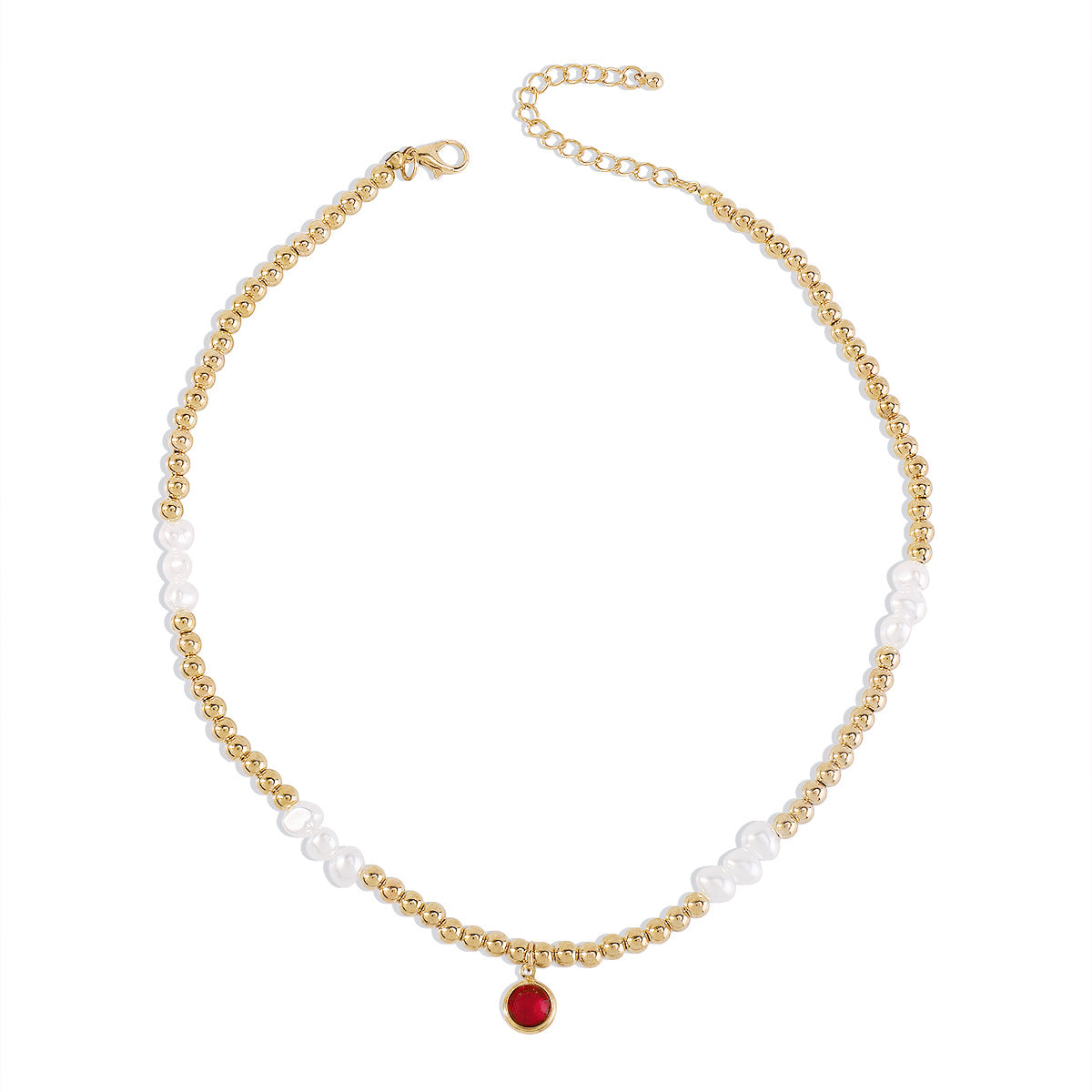 N154 Bohemian Ethnic Necklace CCB Beaded Leisure Vacation Necklace Simple Fashion Necklace Women
