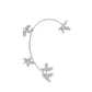 Mori Super Fairy Diamond Butterfly Ear Hanging Earbone Clip Fashion Temperament Niche Design No Pierced Ear Clip Versatile Earrings