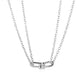 Simple U-shaped multi-layer necklace fashion retro metal horseshoe buckle clavicle chain niche design