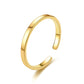 Popular Jewelry Live Mouth Adjustable Titanium Steel Ring Fashion 18K Gold Simple Ring