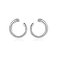 Metal geometric twisted earrings female fashion temperament C-shaped earrings ins simple ear jewelry