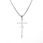 English letter pendant necklace stainless steel cross clavicle chain punk hip hop jumping disco necklace female