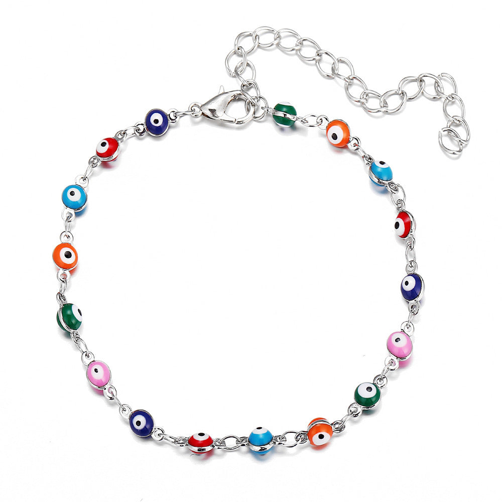 Devil Eye Bracelet Trend Candy Color Bracelet Necklace Jewelry