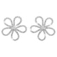 1727 Temperament Full of Diamond Flower Earrings Personality Atmospheric Creative Fairy Ear Studs Niche Design Earrings
