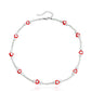 Jewelry bohemian color love transparent rice bead choker necklace female ins all-match high-end sense