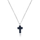Jewelry simple small hole chain color cross pendant necklace female national trend necklace
