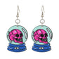 Halloween earrings ins dark funny skull earrings fashion creative skull hand bat earrings female