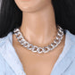 in indifferent niche design aluminum chain collarbone chain female trend fashion temperament stacked hip-hop necklace