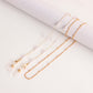 Accessories Mask Chain Glasses Chain Devil Eye Mask Chain Imitation Pearl Metal Glasses Chain