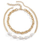 Jewelry Hip Hop INS Shaped Pearl Necklace Female Geometric Chain Baroque Pearl Necklace