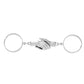 Fashion Chain Stitching Magnetic Love Ring Simple Adjustable Opening Plain Circle Ring Couple Ring