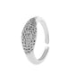 Ins micro-inlaid zircon love ring female fashion light luxury niche design star butterfly opening index finger ring