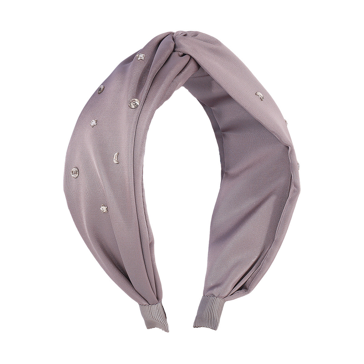 F4196 Fashion hair hoop fabric wide side star moon rhinestone head hoop internet celebrity simple hair accessories for women