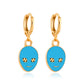 Ins cute drop earrings colorful alien flowers mushroom gossip earrings simple earrings