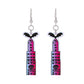 Halloween series earrings dark skull heart-shaped earrings female fashion creative funny spider exaggerated earrings