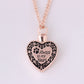 Japanese animal pet remains commemorative heart-shaped pendant can open crystal urn necklace jewelry