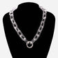 Necklace Jewelry Punk Retro Acrylic Thick Chain Necklace Fashion Versatile Bead Clavicle Chain