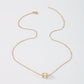 ZN45 Geometric Necklace Women's Copper Zircon Drip Oil Smile Simple Necklace Small Cylinder Fashion Necklace
