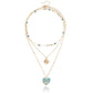 Jewelry ins multi-layer devil's eye collarbone chain cold eyes necklace female niche design sense
