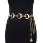 Moon metal waist chain women's sun decoration with dress ins trend simple and versatile chain waist accessories