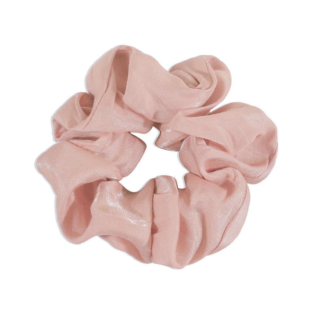 F3978 French Mori style solid color hair ring retro light silk surface simple net red hair accessories candy color elastic head rope