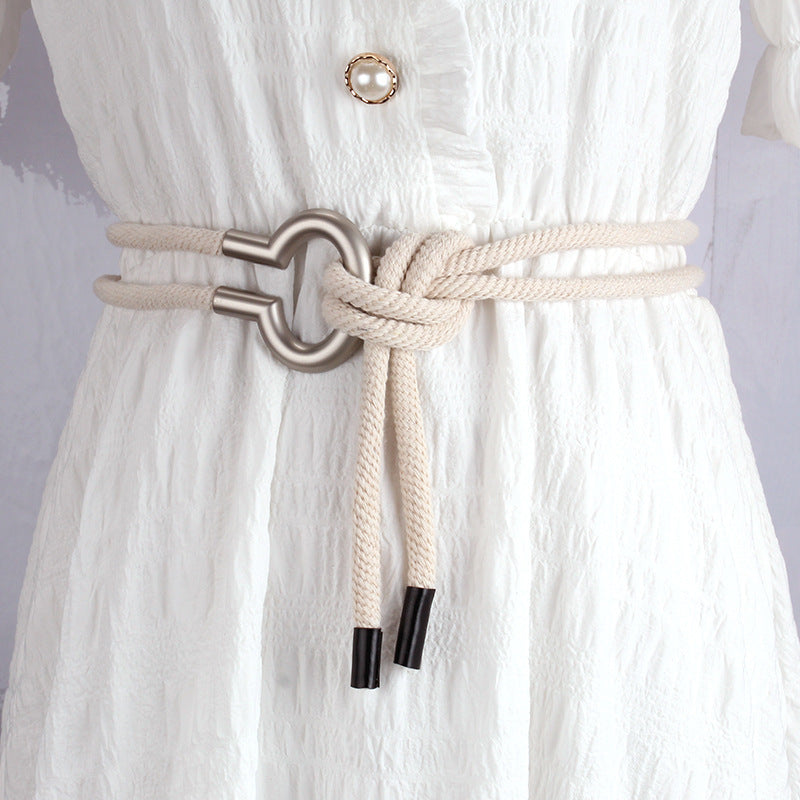 Fashion Thin Belt Ladies Matching Skirt Versatile Decorative Dress Shirt Small Belt