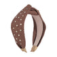 F459 Leisure vacation hair hoop straw braided wide-brimmed fashion geometric head hoop Internet celebrity knotted hair accessories for adults