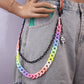 Candy Color Double Layer Resin Ultralight Pants Chain Cinnamon Dog Little Monster Soft Pottery Accessories Pendant