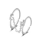 ins chain tassel double finger ring fashion simple star butterfly love geometric opening index finger ring tide