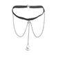 Trendy multi-layer claw diamond pearl leg chain women's rhinestone pearl elastic thigh chain beach body chain jewelry