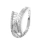 Ins cold zircon opening love ring super fairy fashion star letter hollow index finger ring net red