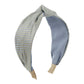 F4738 small fresh plaid solid color knotted fabric headband creative wide-brimmed fashion sweet age-reducing headband