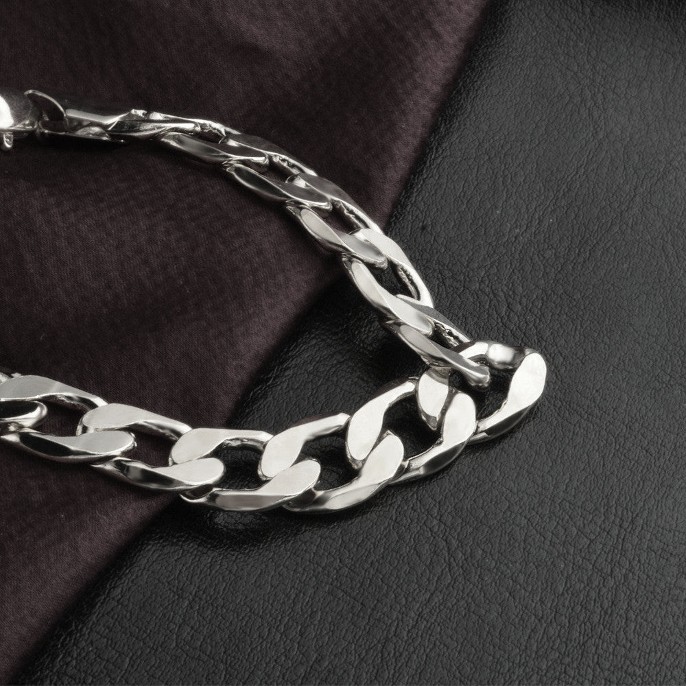 Trendy Jewelry Personality Creative Geometric Retro Double Grinding Chain Necklace Punk Hip Hop Exaggerated Necklace