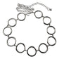 Jewelry exaggerated temperament chain circle eight-character mouth waist chain hollow multi-element waist chain female