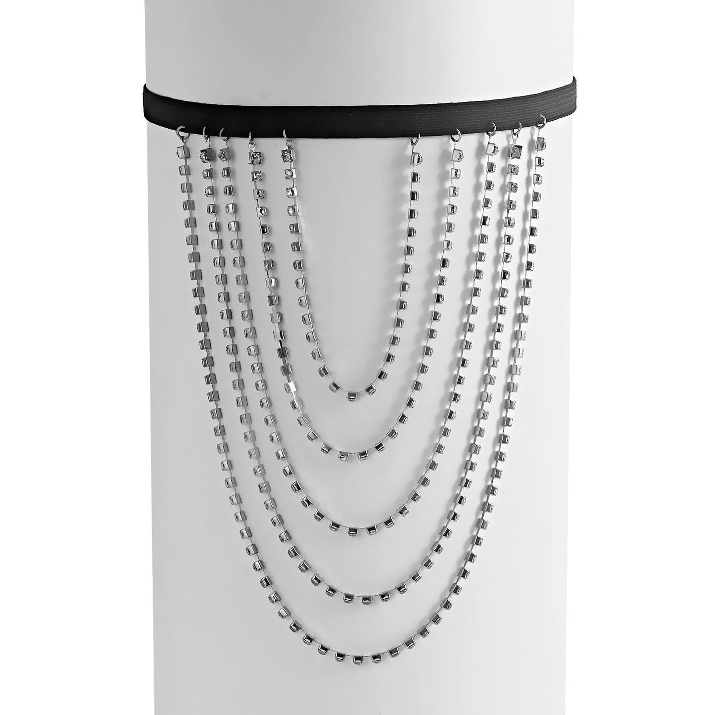 Fashion Jewelry Personalized Night Style Body Chain Simple Sexy Full Diamond Multi-Layered Leg Chain Women's Accessories