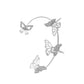 Ins diamond-studded butterfly ear hanger women without ear piercing butterfly ear bone clip fashion niche exaggerated wing ear clip