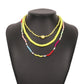 N777 Bohemia Vacation Rice Bead Necklace Female Fashion Ethnic Imitation Pearl Clavicle Chain Alloy Pendant