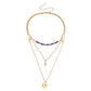 Jewelry Multi-layer Shining Star Pendant Necklace Women's Sweater Chain Personality Trendy Cool Versatile Necklace