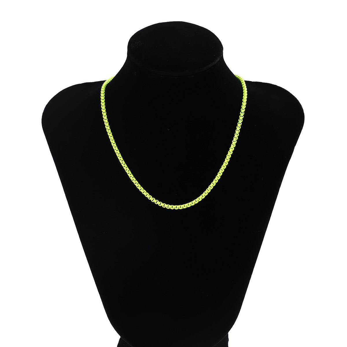 Jewelry Simple Geometric Handmade Versatile Necklace Punk Sweet Cool Color Single Layer Chain Necklace Female