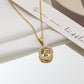 Kuaishou live broadcast fashion inlaid zircon four-leaf clover necklace femininity girls high sense creative simplicity