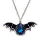 Explosive jewelry Halloween bat necklace female personality punk drip oil couple pendant male sweater chain jewelry