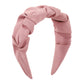 F534 French retro pleated wide-brimmed simple hair hoop female pure color fragrance elegant girl heart personality head hoop