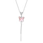 Simple and cold zircon pendant necklace fashion five-pointed star key cat clavicle chain niche design