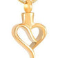 Japanese animal pet remains commemorative heart-shaped pendant can open crystal urn necklace jewelry