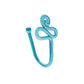 Punk metal hole-free nose nail ins exaggerated fashion copper U-shaped nose piercing jewelry female