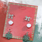 Christmas series earrings cartoon cute dripping oil simulation snow elk earrings autumn and winter